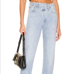 Agolde Criss Cross Straight Jeans